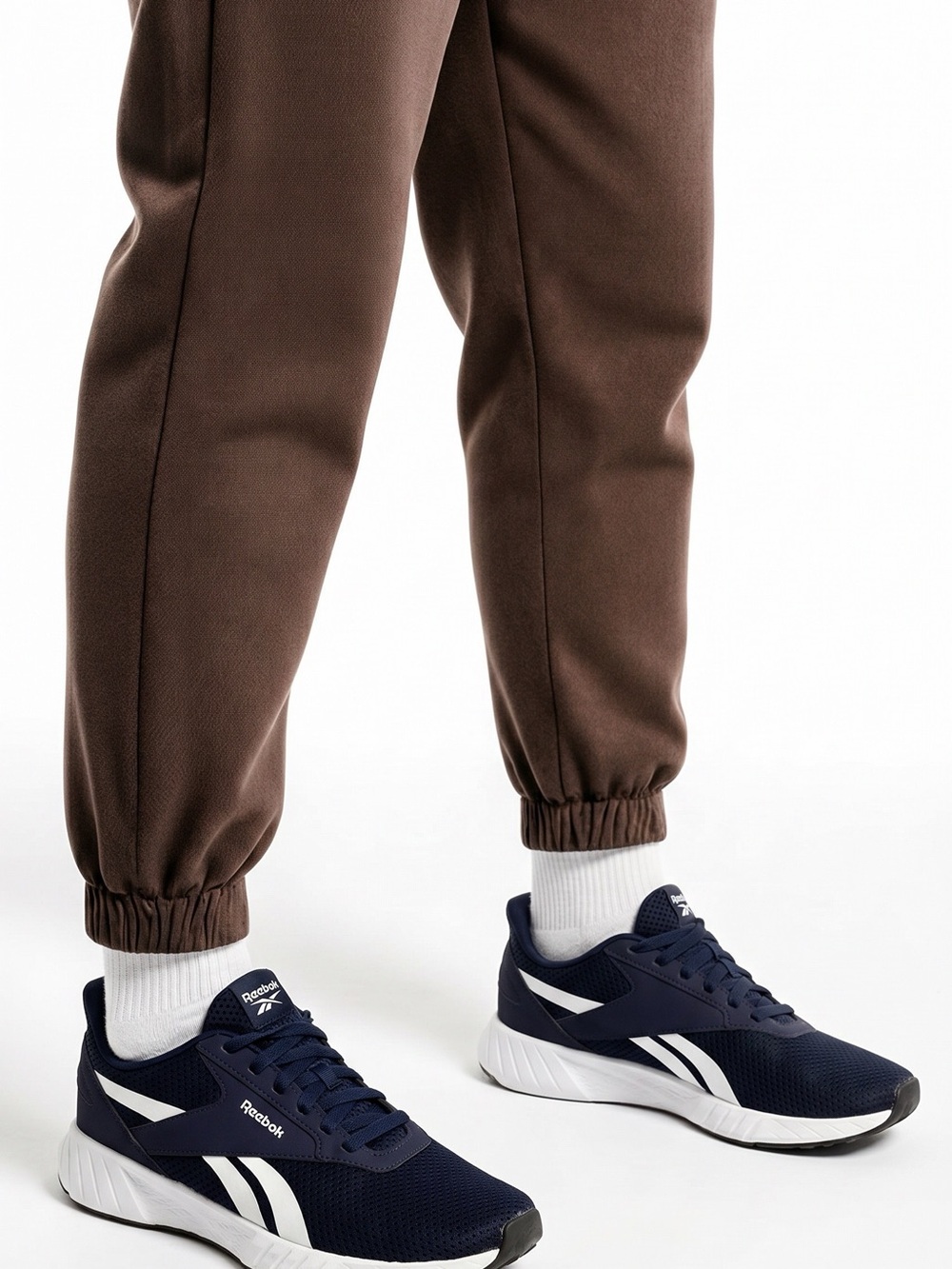 Reebok Men's Navy and White Athletic Sneakers